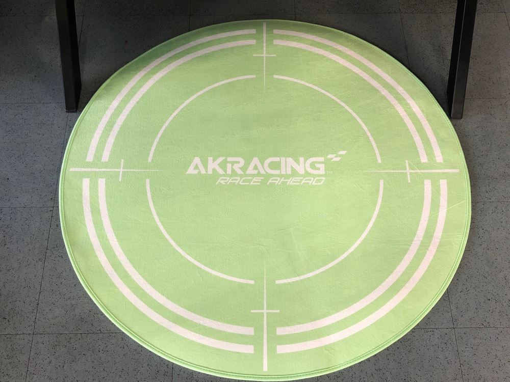 AK Racing Circular Chair Floor Mat - Green