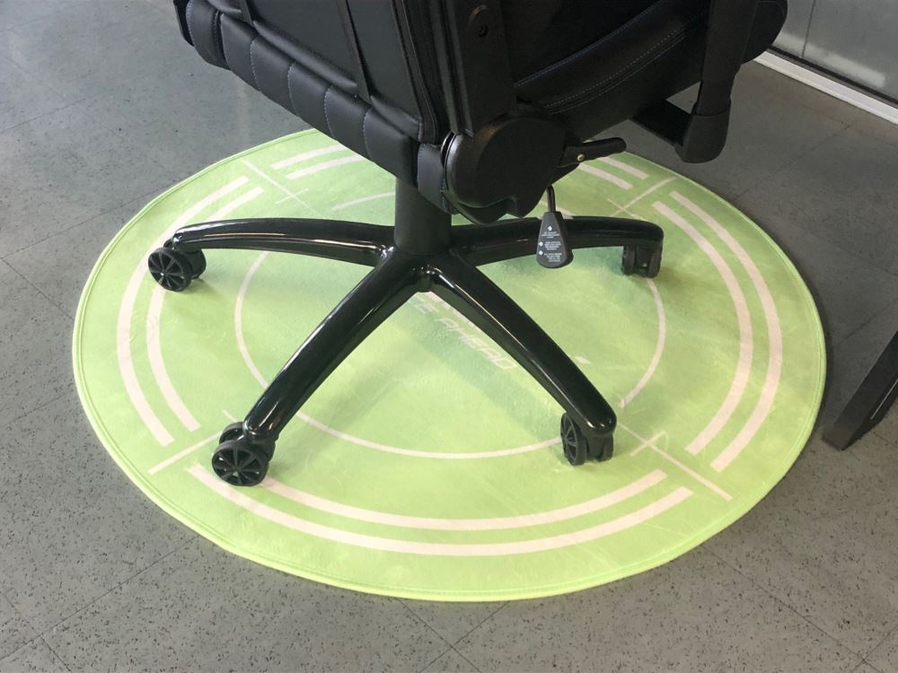 AK Racing Circular Chair Floor Mat - Green