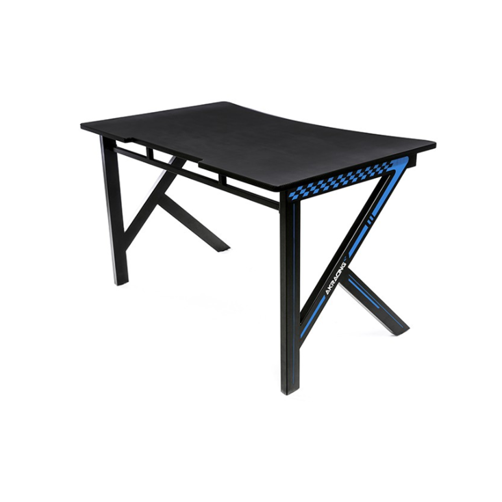 AKRACING GAMING DESK BLUE - Carbon Fibre Look