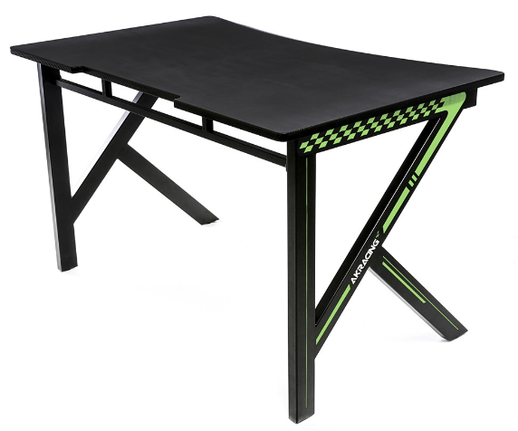 AKRACING GAMING DESK GREEN - Carbon Fibre Look